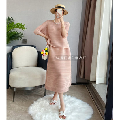 Pleated Set Pink