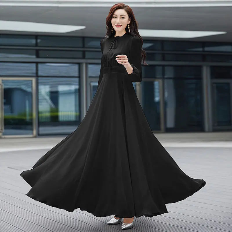 Chiffon Dress Black