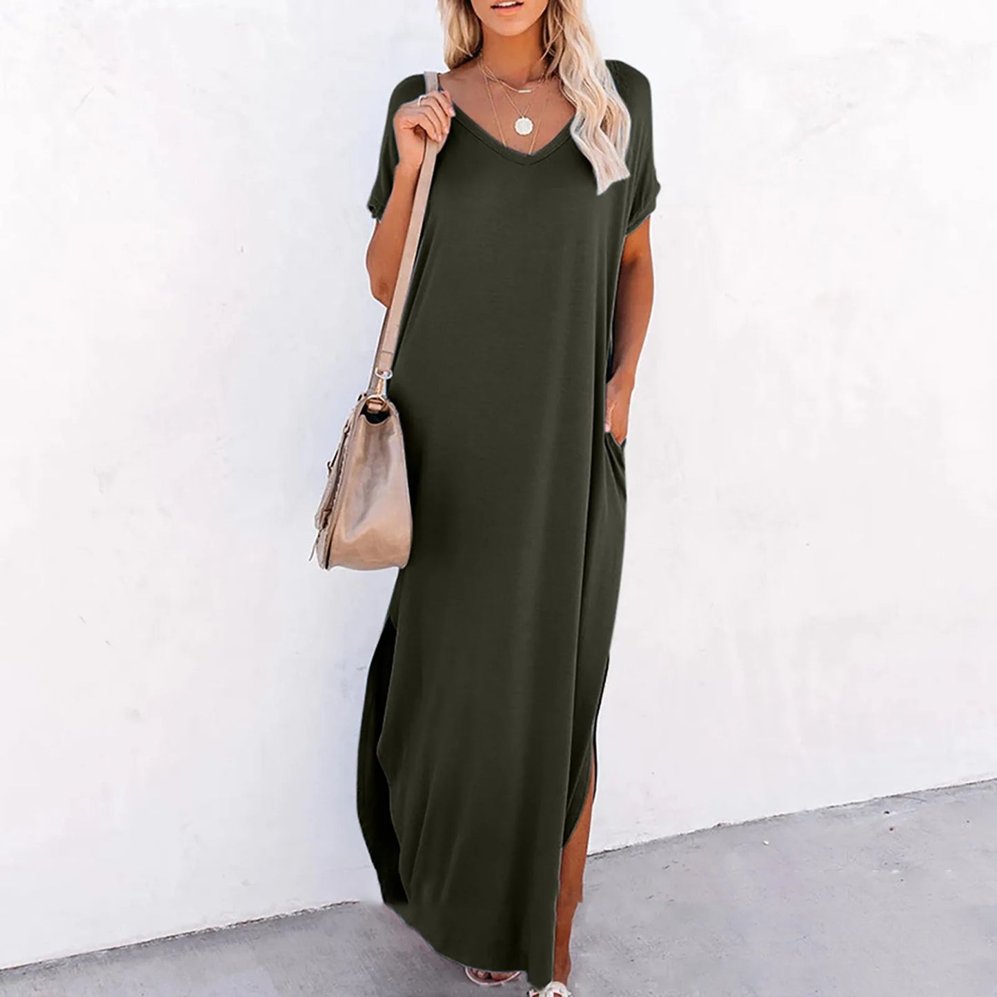 Long Dress Army Green