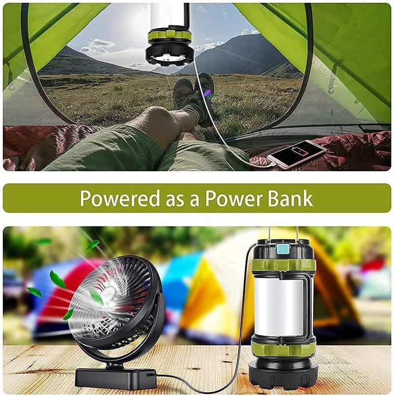 Camping Lantern Rechargeable 3000 Capacity Power Bank