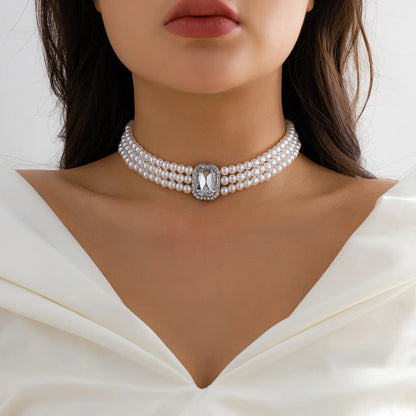 Collar White Pearle