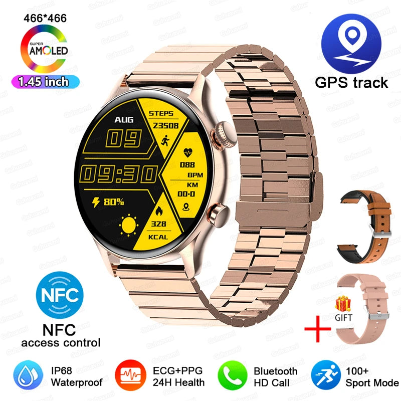 Smartwatch Gold Steel B2