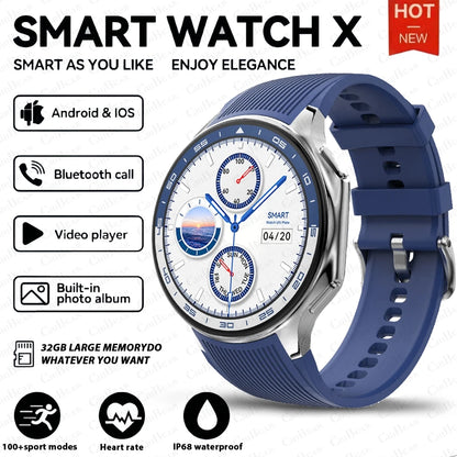 Reloj Inteligente Blue Silicon Belt