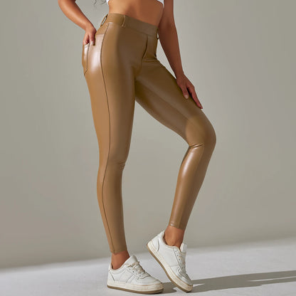 Legging de terciopelo fino Brown