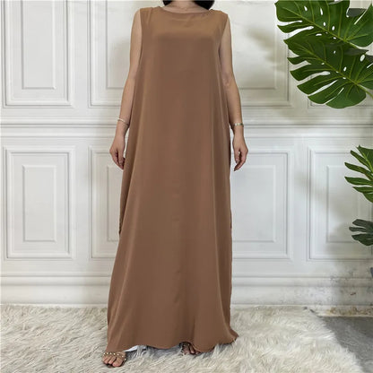 Vestido sin mangas Brown