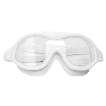 Large Frame Swimming Goggles for Adults HD Antifog Swim Glasses