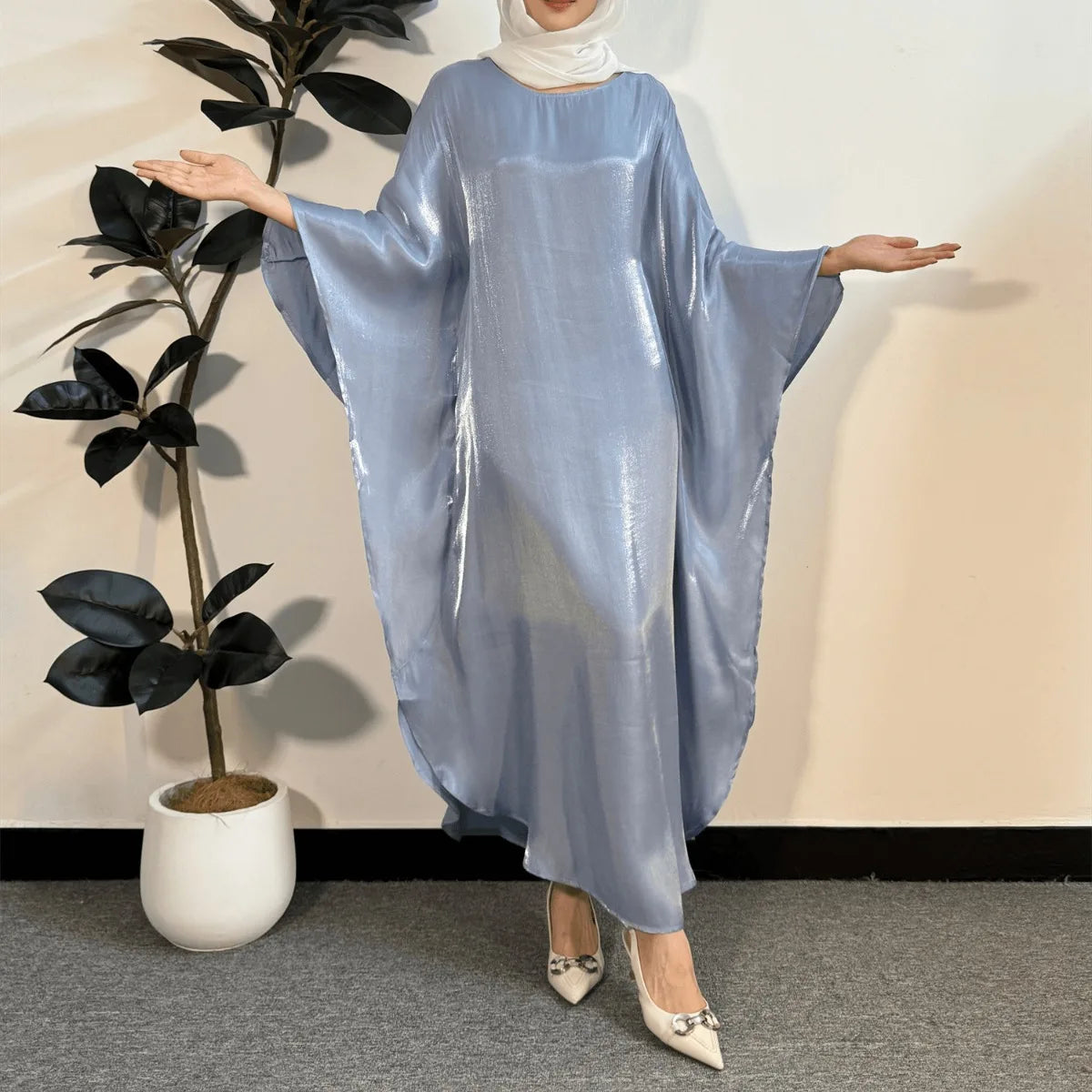Muslim Abaya Light Blue