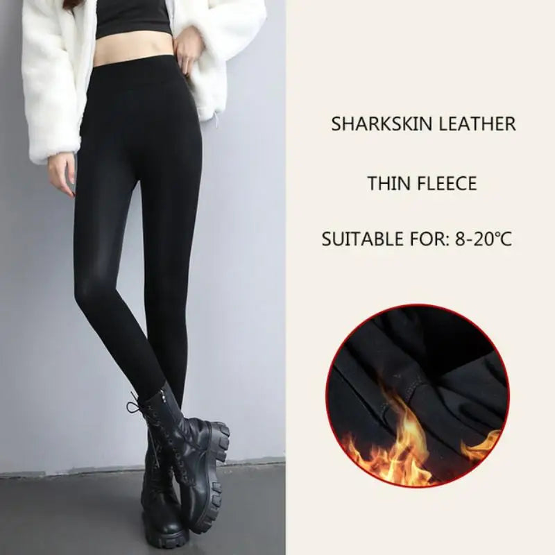 Leggings térmicos Sharkskin Leather Thin Fleece 8-20ºC