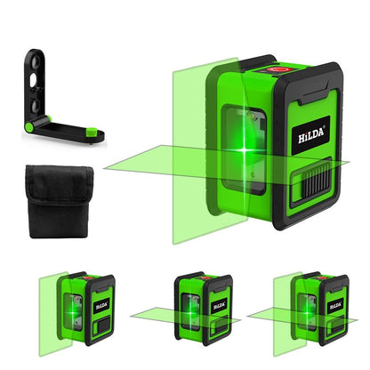 Laser Level Meter 2-Lines Cross Green Level Laser Horizontal Vertical