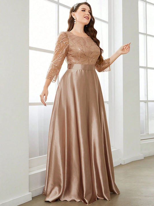 Satin Dress Champagne
