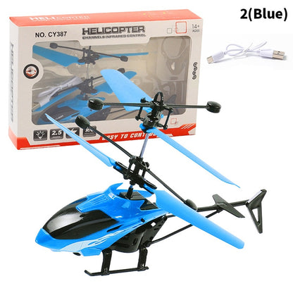 Suspension RC Helicopter Drop-resistant Induction Suspension Aircraft