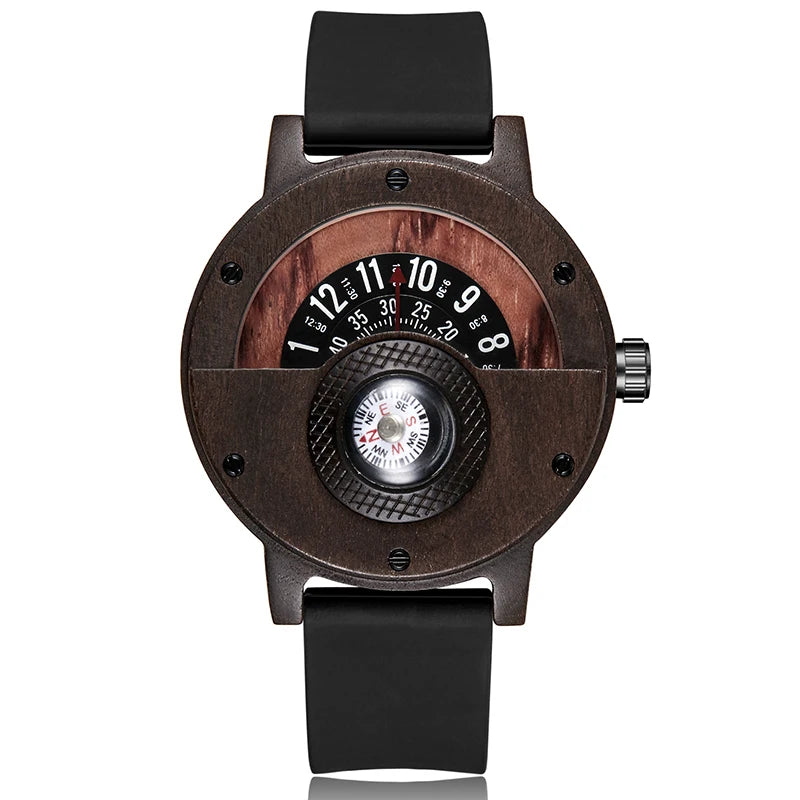 Wood Watch Black
