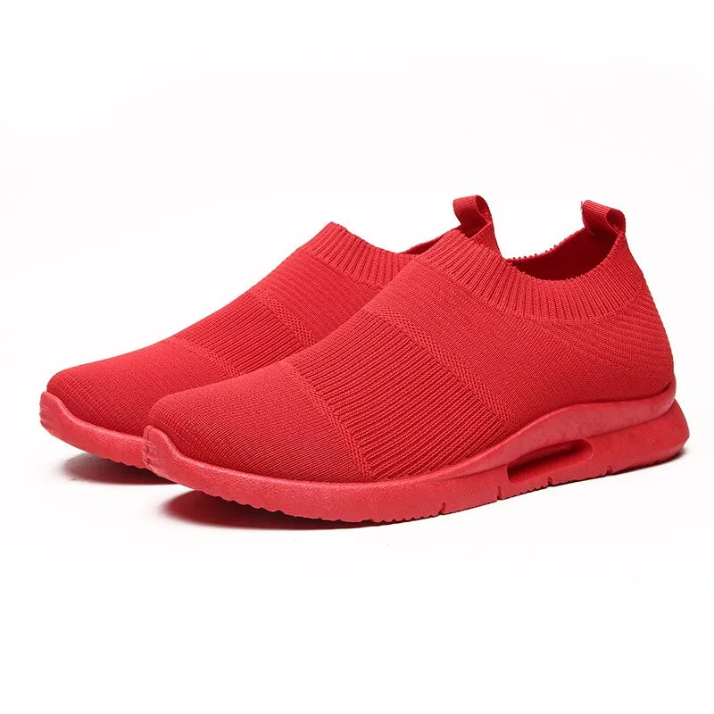 Zapatos ligeros rojos para mujer