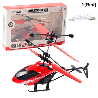 Suspension RC Helicopter Drop-resistant Induction Suspension Aircraft