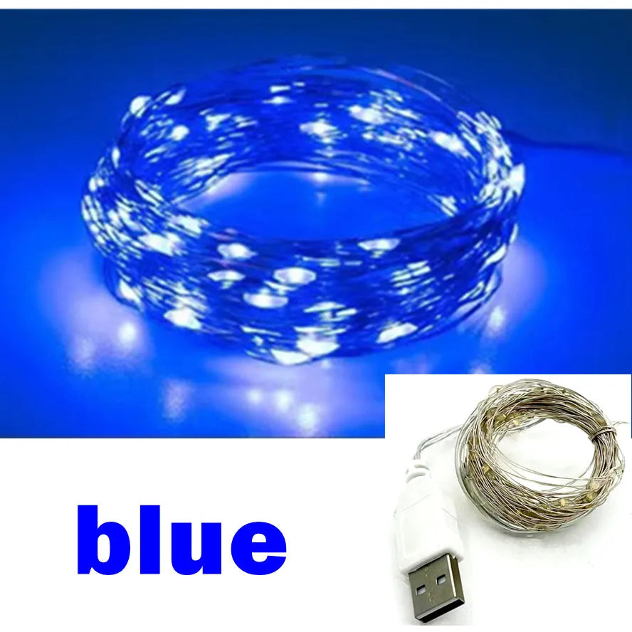 Ghirlanda de luces led blue