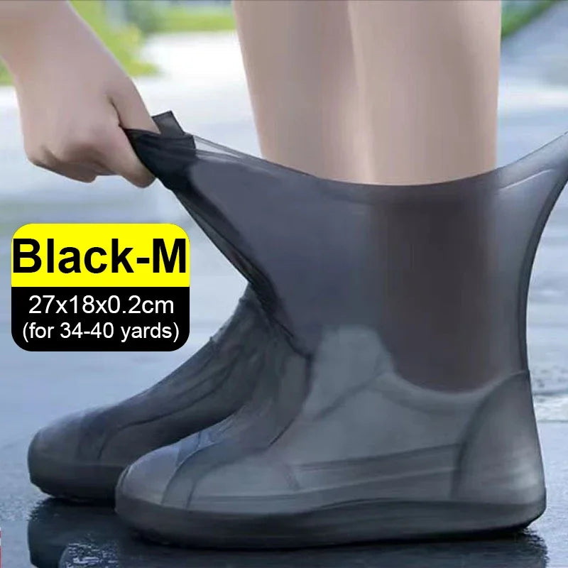 Silicone Shoes Black M