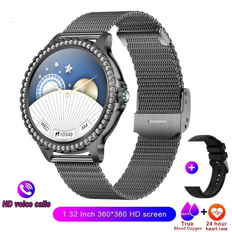 Smartwatch Black Mesh Belt