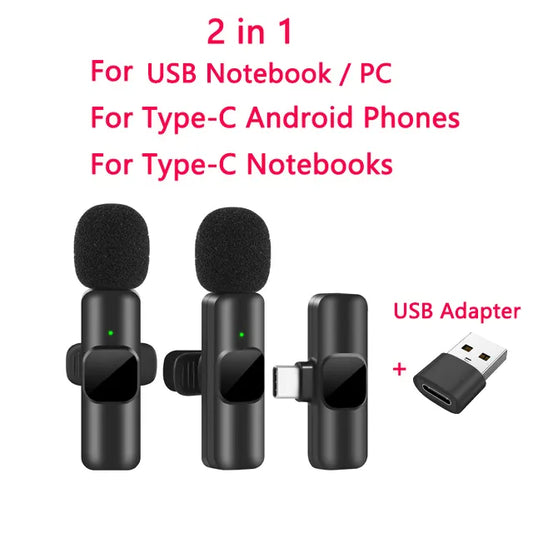 Micrófono 2 in 1 USB Adapter