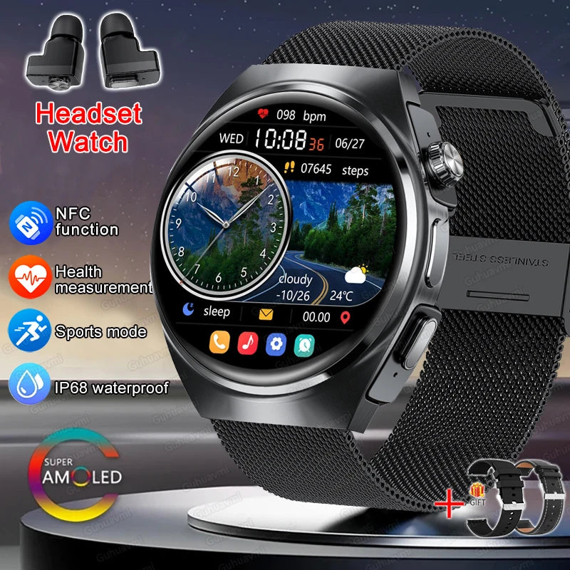 Smartwatch Black Mesh Belt 2A