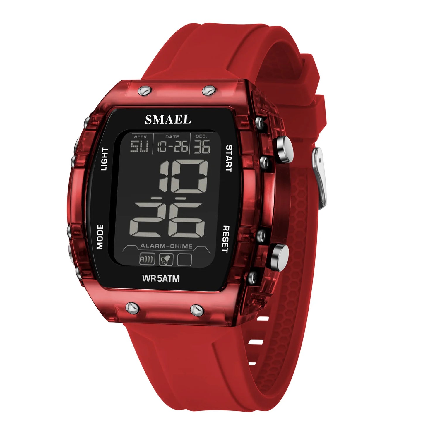 Digital Watch Red