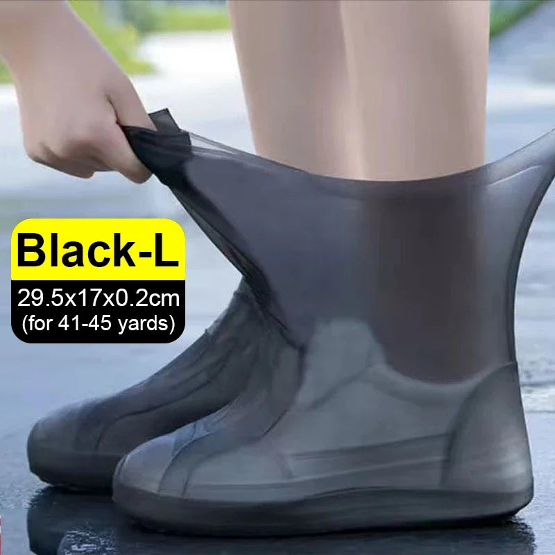 Silicone Shoes Black L