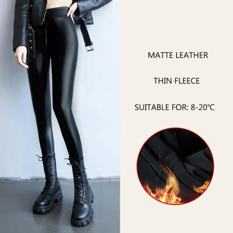 Leggings térmicos Matte Leather Thin Fleece 8-20ºC