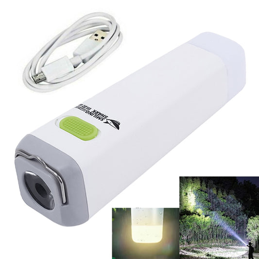 Flashlight USB Rechargeable Powerful Lamp 2 In 1 Portable
