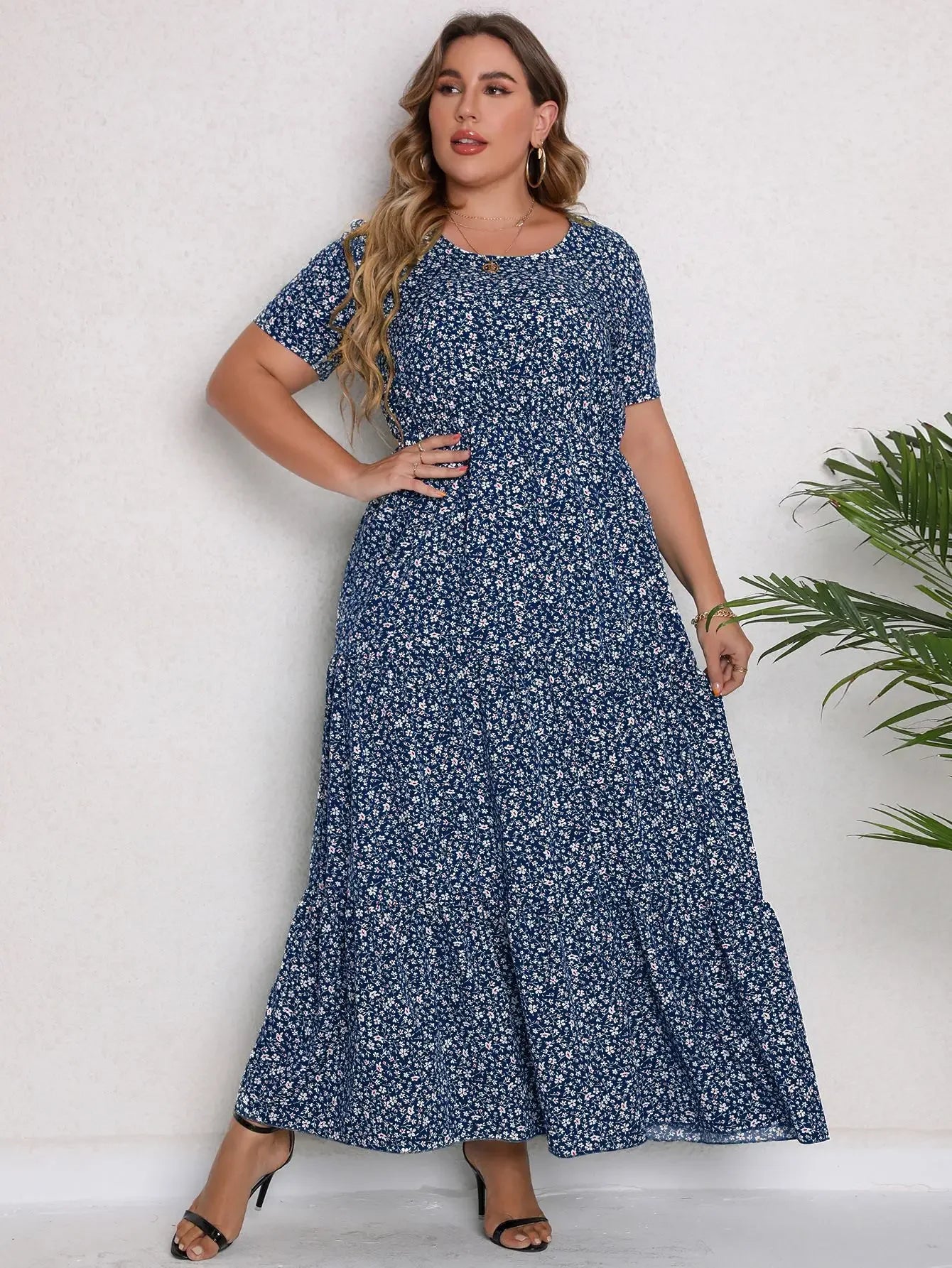 Vestido largo Navy Blue