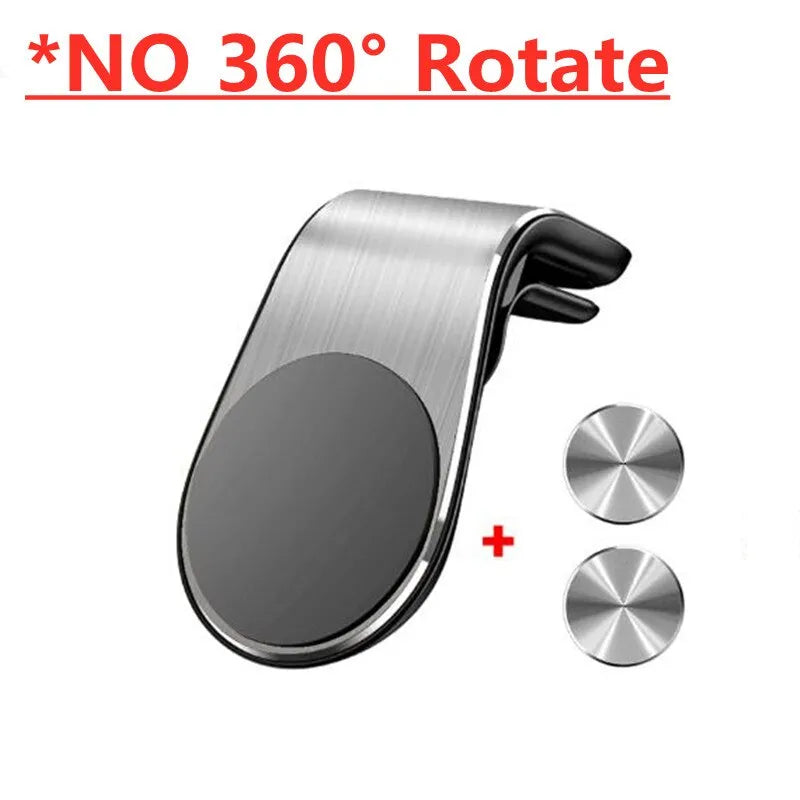 Soporte magnético para móviles NO 360 ROTATE Silver
