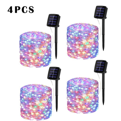 32m/22m/12m/7m Solar LED Light Outdoor Festoon Lamp