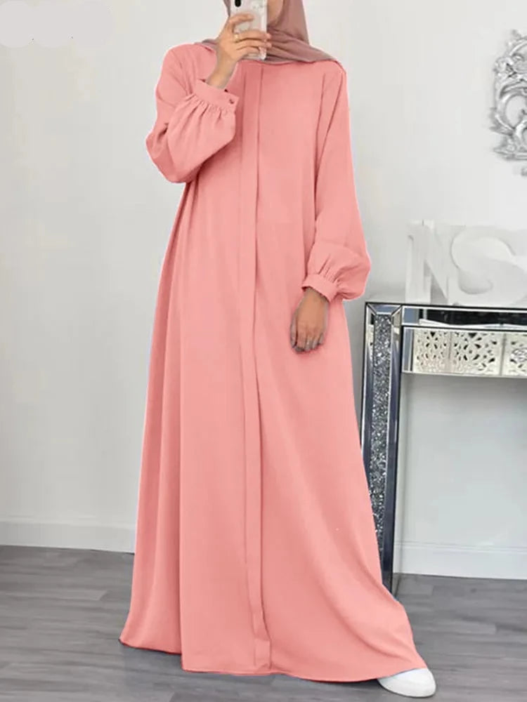 Abaya para mujer musulmana rosa