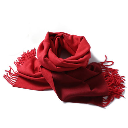 Winter Cashmere Scarf Women Thick Warm Shawls Wraps Lady