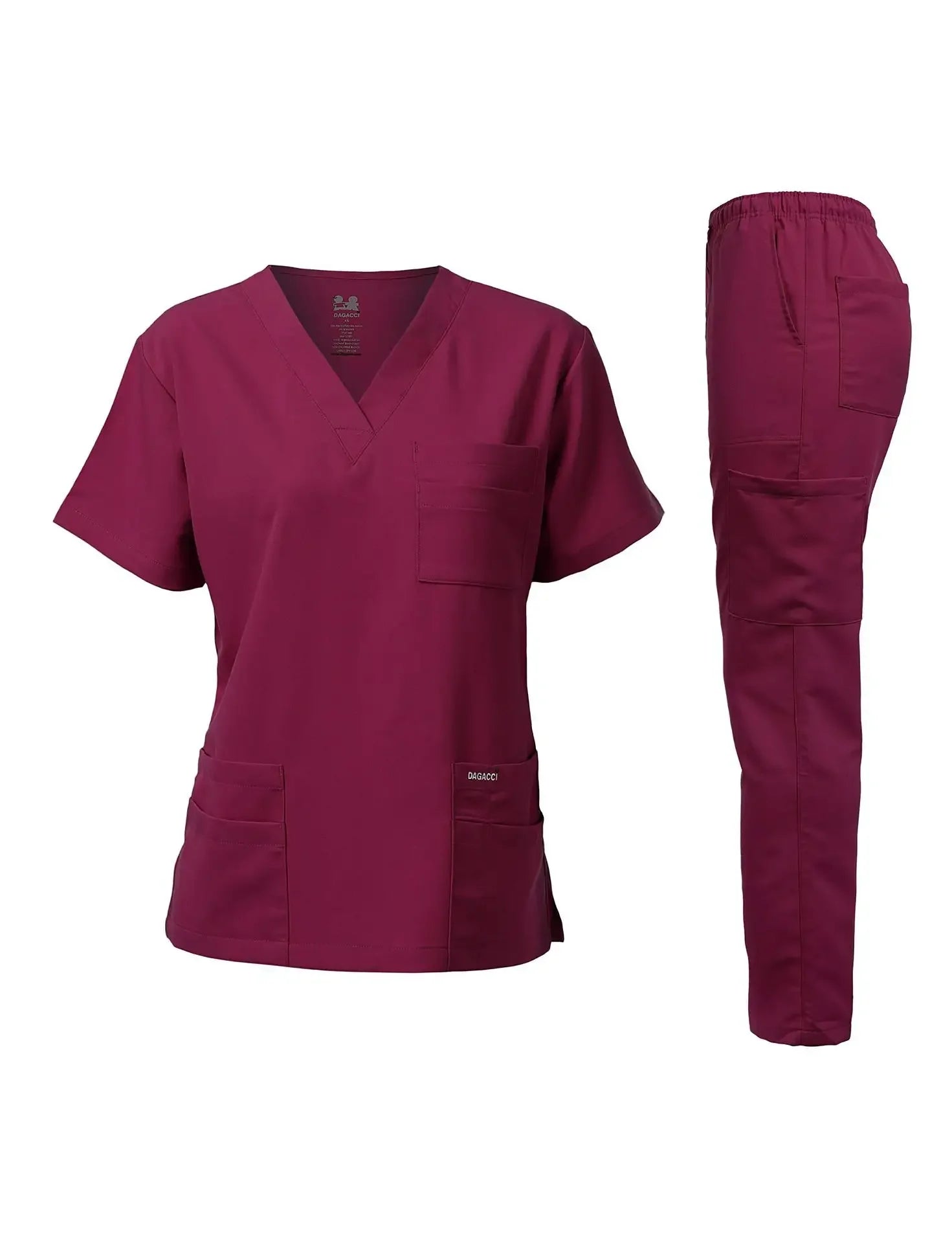 Work Clothes Wine Red