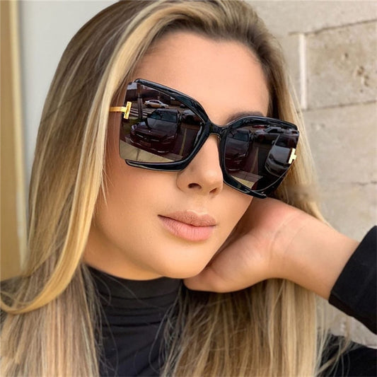 Brand Designer T Sunglasses Oversized Square Women