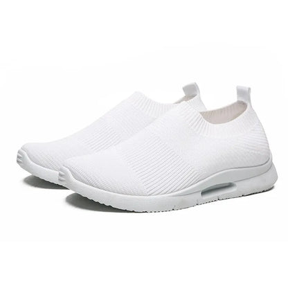 Zapatos de caminar ligeros blancos de mujer