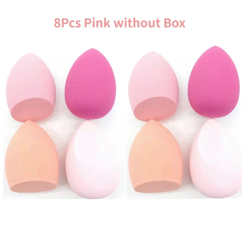 Esponja de maquillaje 8pcs Pink without Box