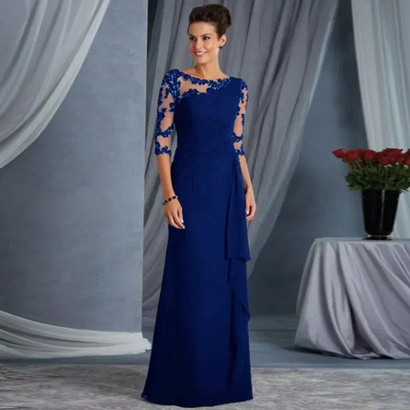 Long Dress Navy Blue