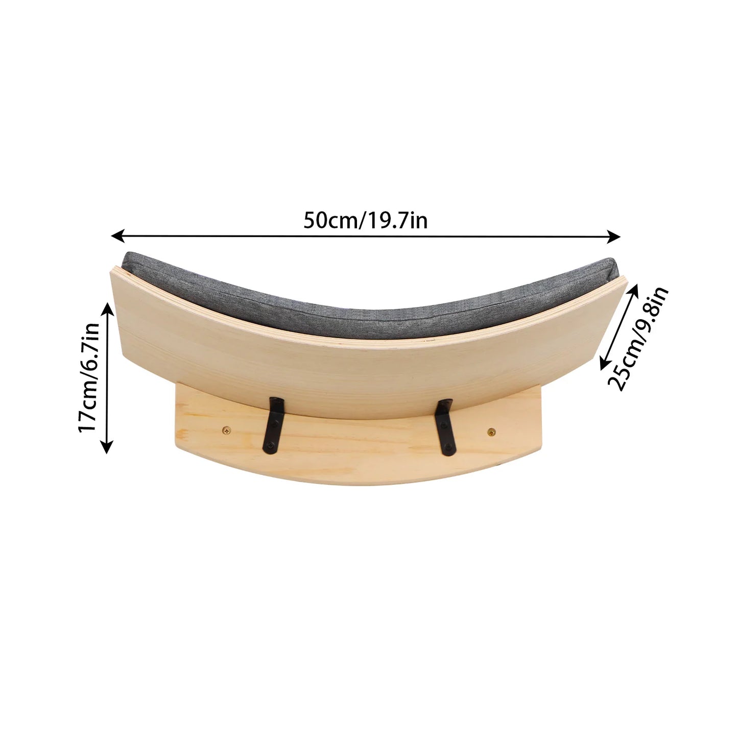 Wall Mounted Cat Shelf Bed Soft Cushion Climbing Sleeping Playing