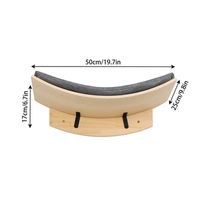 Wall Mounted Cat Shelf Bed Soft Cushion Climbing Sleeping Playing