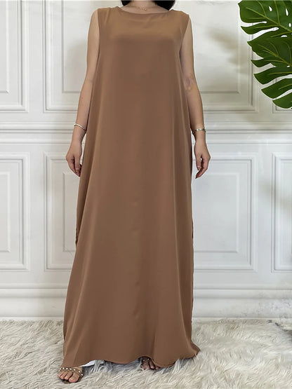 Vestido sin mangas Brown