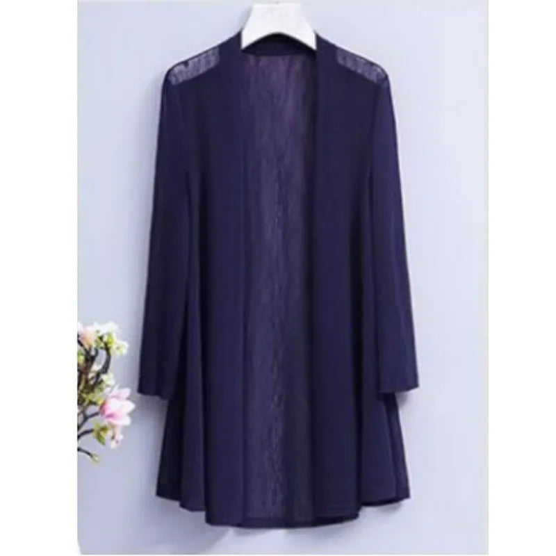 Long Cardigan Deep Blue