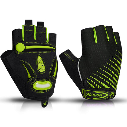 Guantes medio dedo ciclismo Green