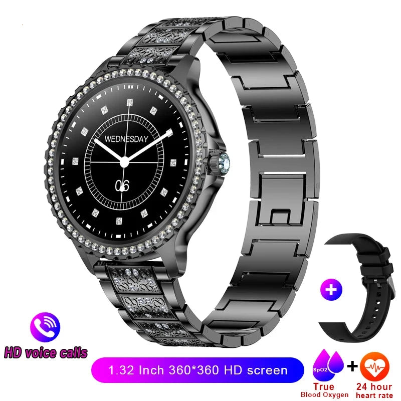 Smartwatch Black Steel Belt