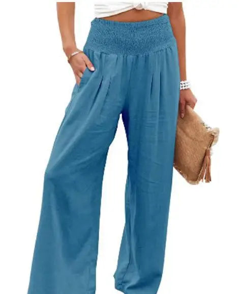 Women's Casual Pants Peacock Blue