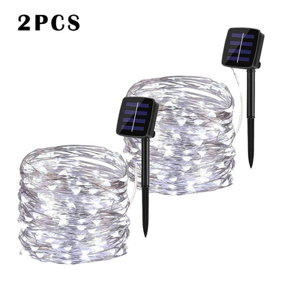 32m/22m/12m/7m Solar LED Light Outdoor Festoon Lamp