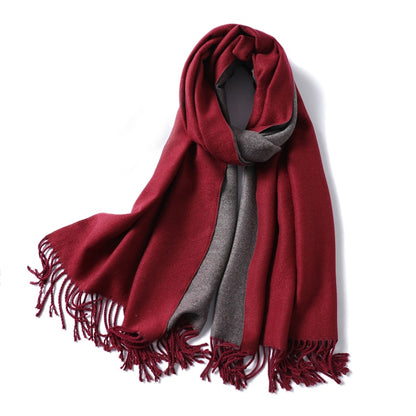 Winter Cashmere Scarf Women Thick Warm Shawls Wraps Lady