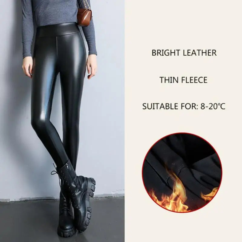 Leggings térmicos Bright Leather Thin Fleece 8-20ºC