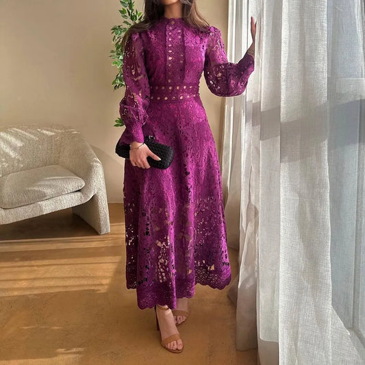 Vestido hueco Purple