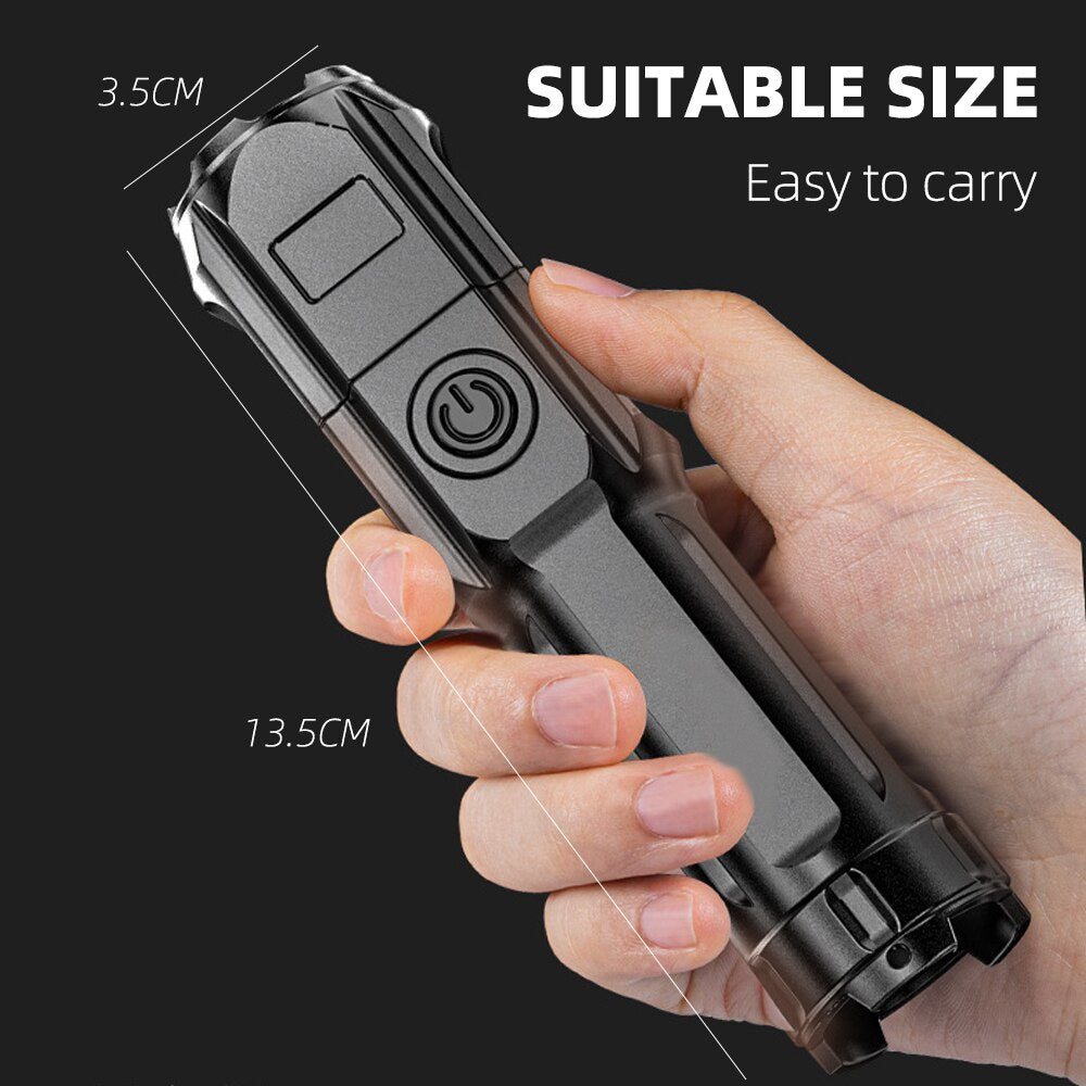 Torch Portable Zoomable 3 Lighting Modes