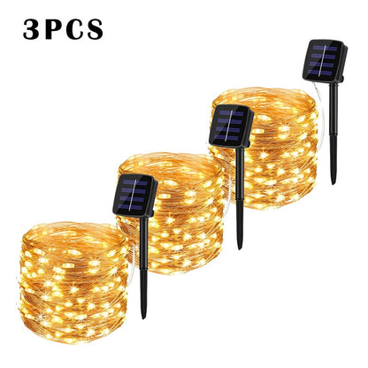 32m/22m/12m/7m Solar LED Light Outdoor Festoon Lamp